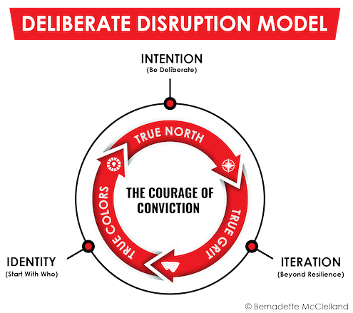 Deliberate Disruption model by Bernadette McClelland